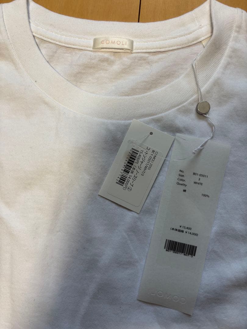 新品未使用　25SS COMOLI コットンジャージ ノースリーブ サイズ3