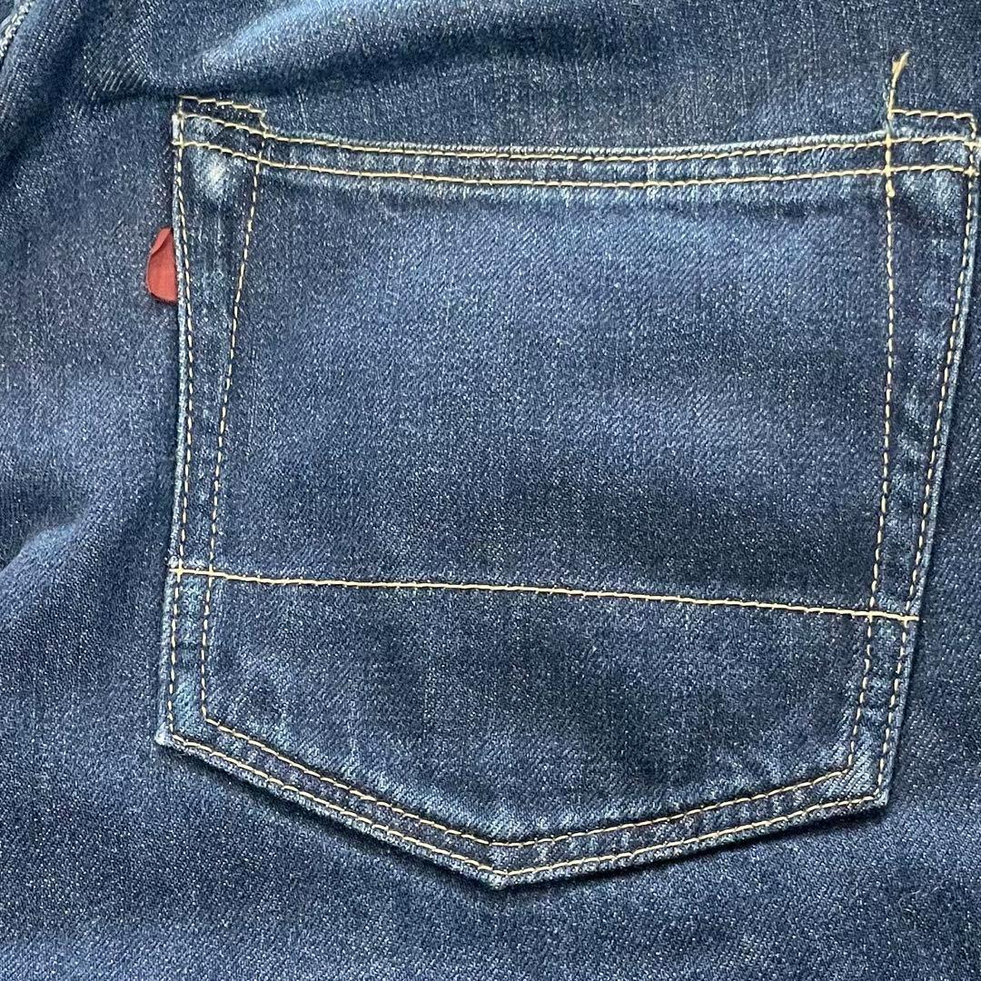 ガンリュウ　サルエルパンツ・デニム・ジーンズ・12AW・製品洗い加工・3連ベルト