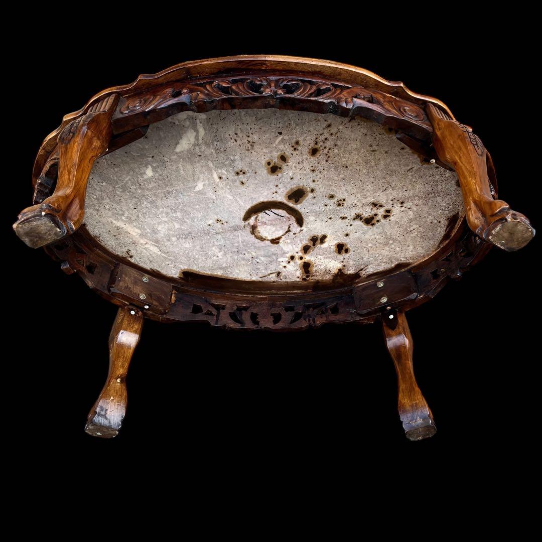 ‼️専用❣️イタリア製 アンティーク 大理石 センターテーブル ロココ　彫刻 猫脚