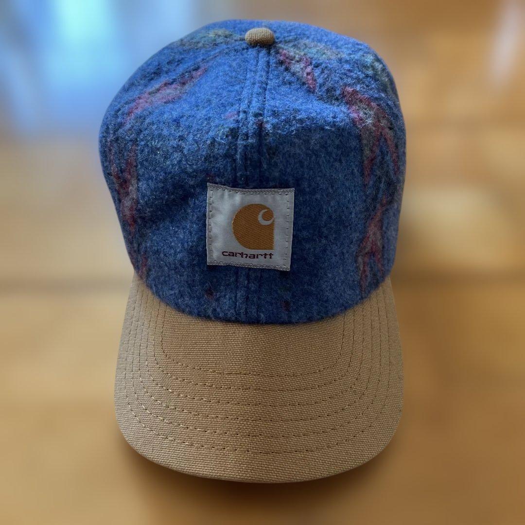 希少USA製 90s Carhartt ネイティブ ブランケットダック キャップ
