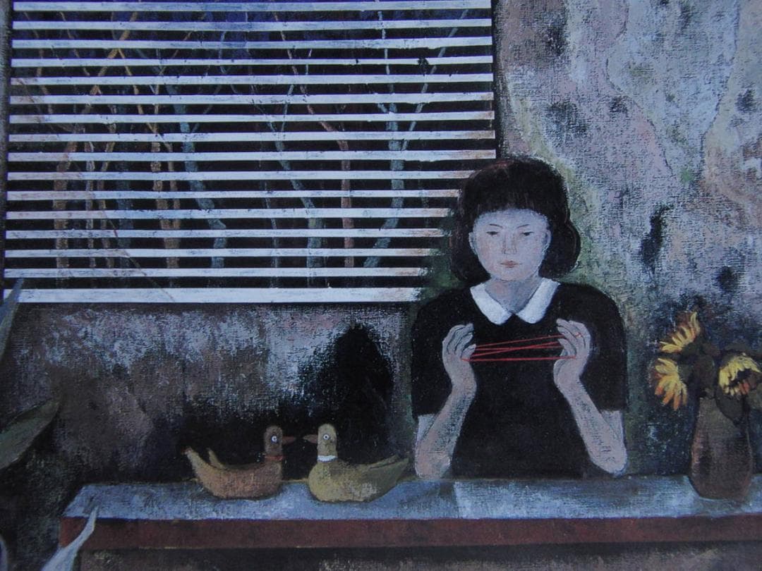 國尾三代子、【刻】、希少な額装用画集より、新品額装付、状態良好