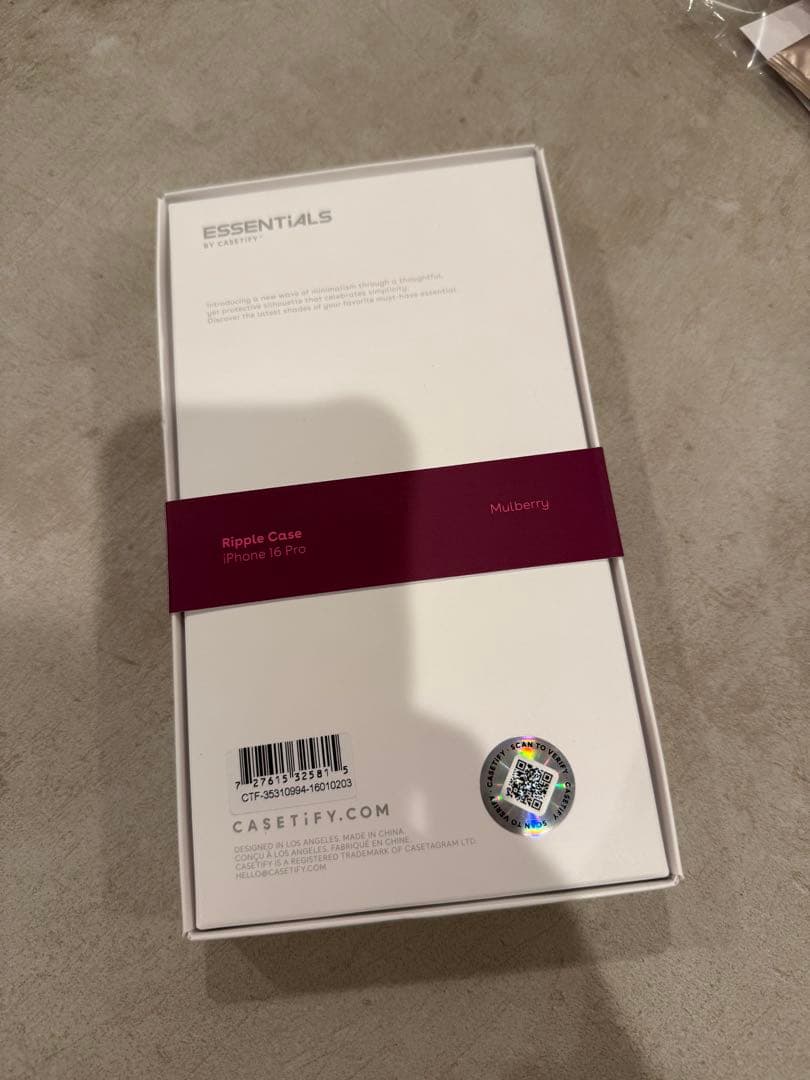 Casetify ウェーブシリコンケース16Pro Mulberry