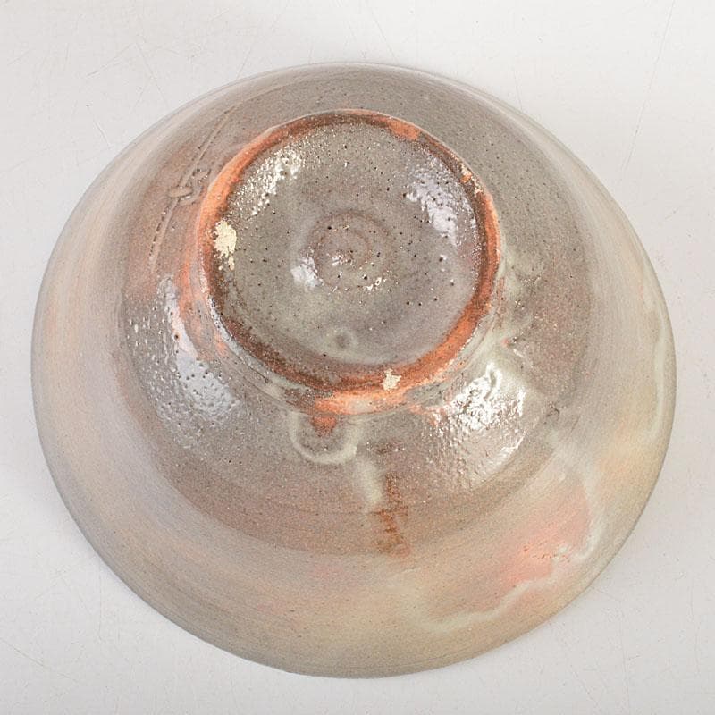 茶道具　信州岩井堂焼　古賀無量作　粉吹茶碗　蓋二重箱　共箱　Ｃ　6801