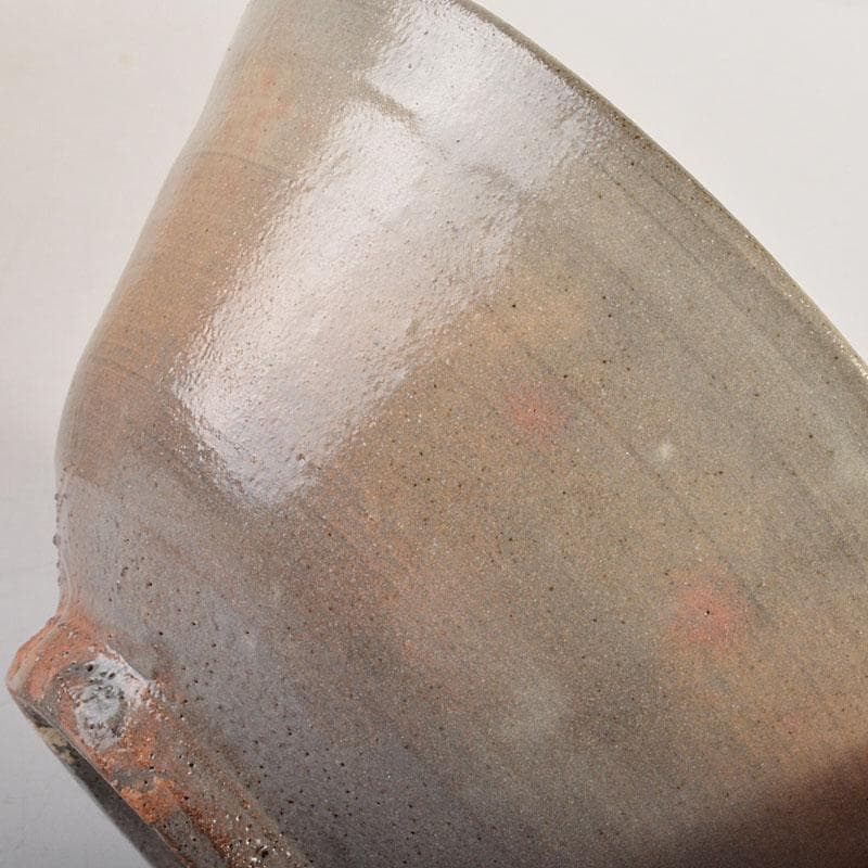 茶道具　信州岩井堂焼　古賀無量作　粉吹茶碗　蓋二重箱　共箱　Ｃ　6801