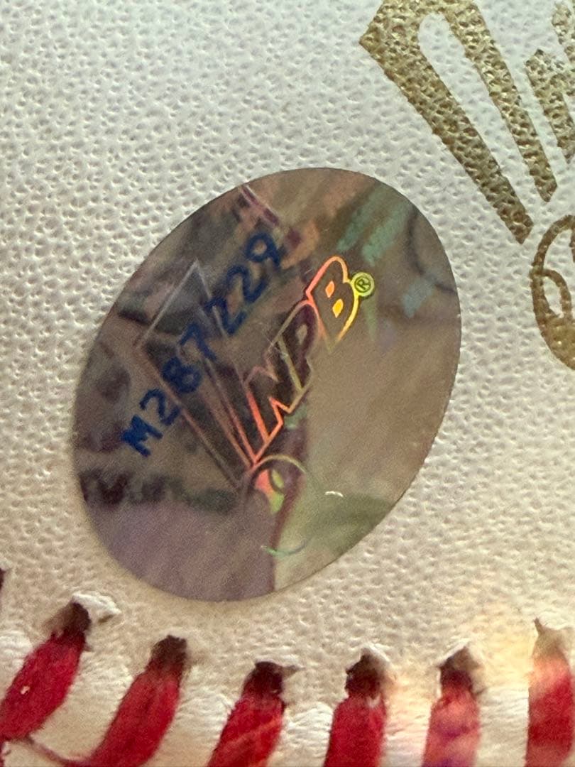 2025年日本シリーズ 阪神タイガース 及川選手 直筆サインボール