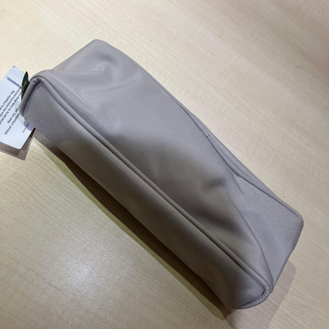 Herve chapelier ベージュ キャンバス ペンケース　円筒形