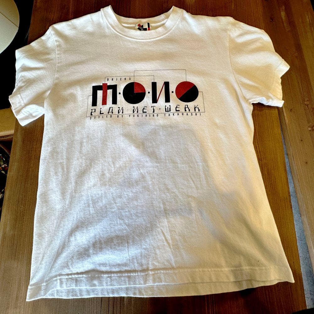 復刻版Bricks-Mono Tシャツ/白(2024.6/6~6/9限定販売品)
