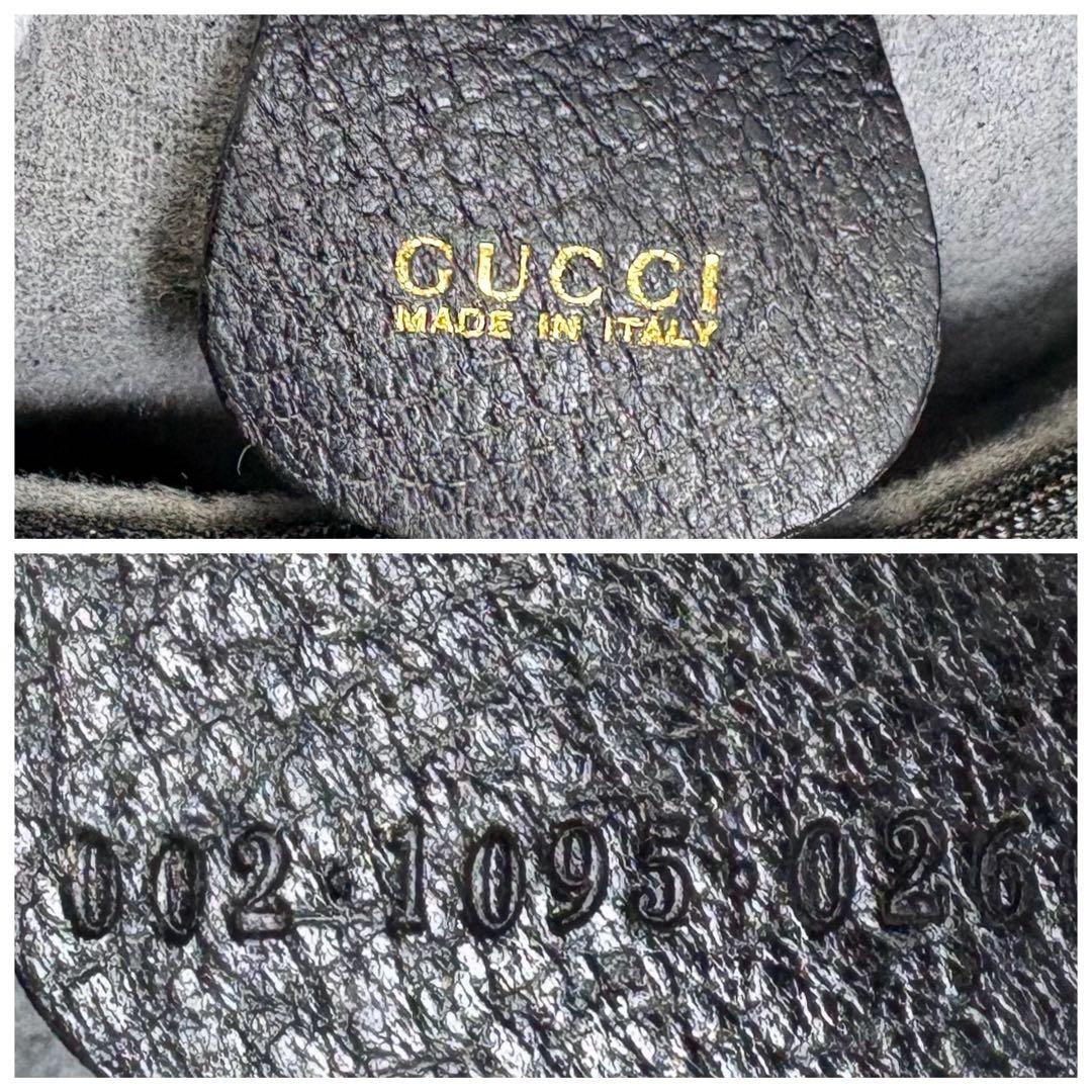 美品GUCCI グッチ バンブー ダイアナ ハンドバッグ レザー　黒 ブラック