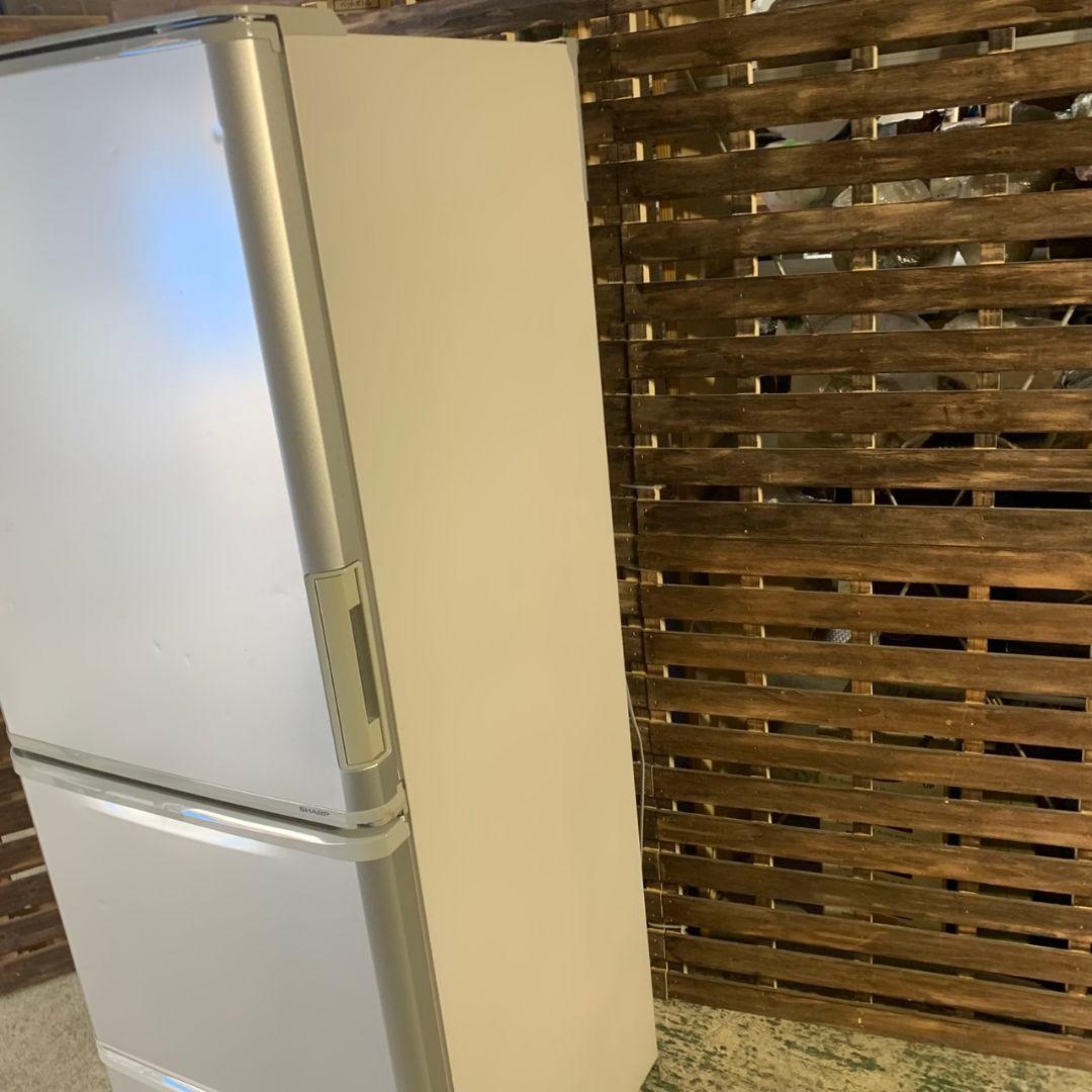 I896 SHARP 3ドア 350L 冷蔵庫 SJ-W352E-S