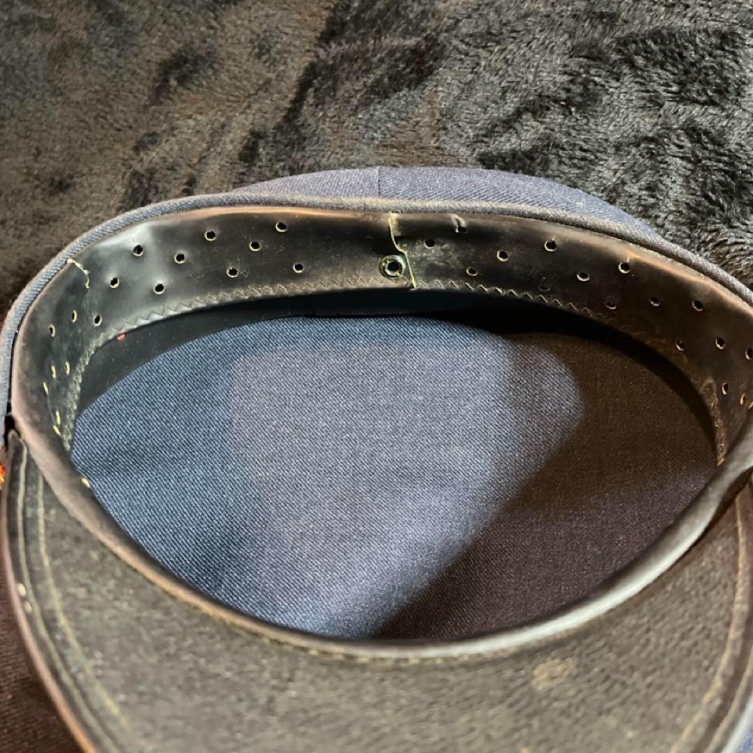 【国鉄】駅長用・助役用制帽2点◎北海道 室蘭地区放出品