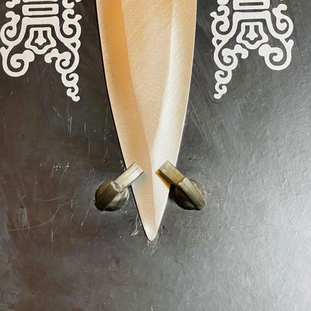 【希少】金属製 洋剣 模造剣 デスブリンガー エクスカリバー 悪魔 飾り台