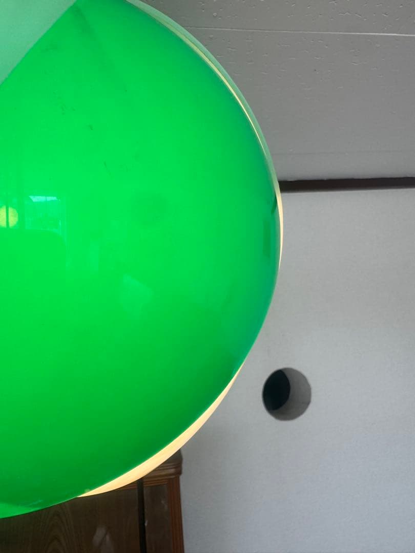 西*菜様 チューリップライト グリーン　昭和レトロ　照明 ペンダントライト