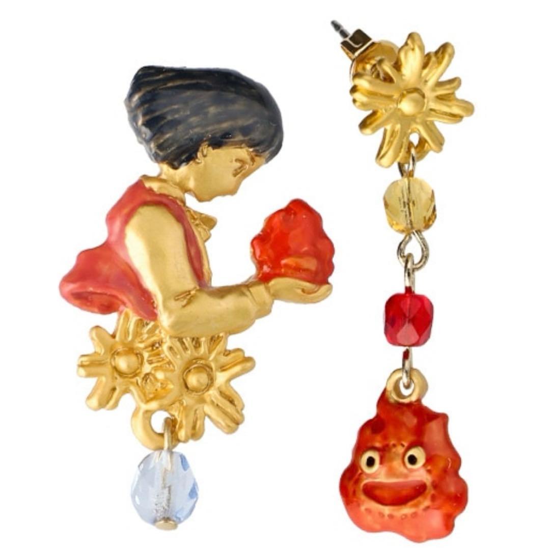 スタジオジブリ ハウルの動く城　カルシファー　ピアス限定商品