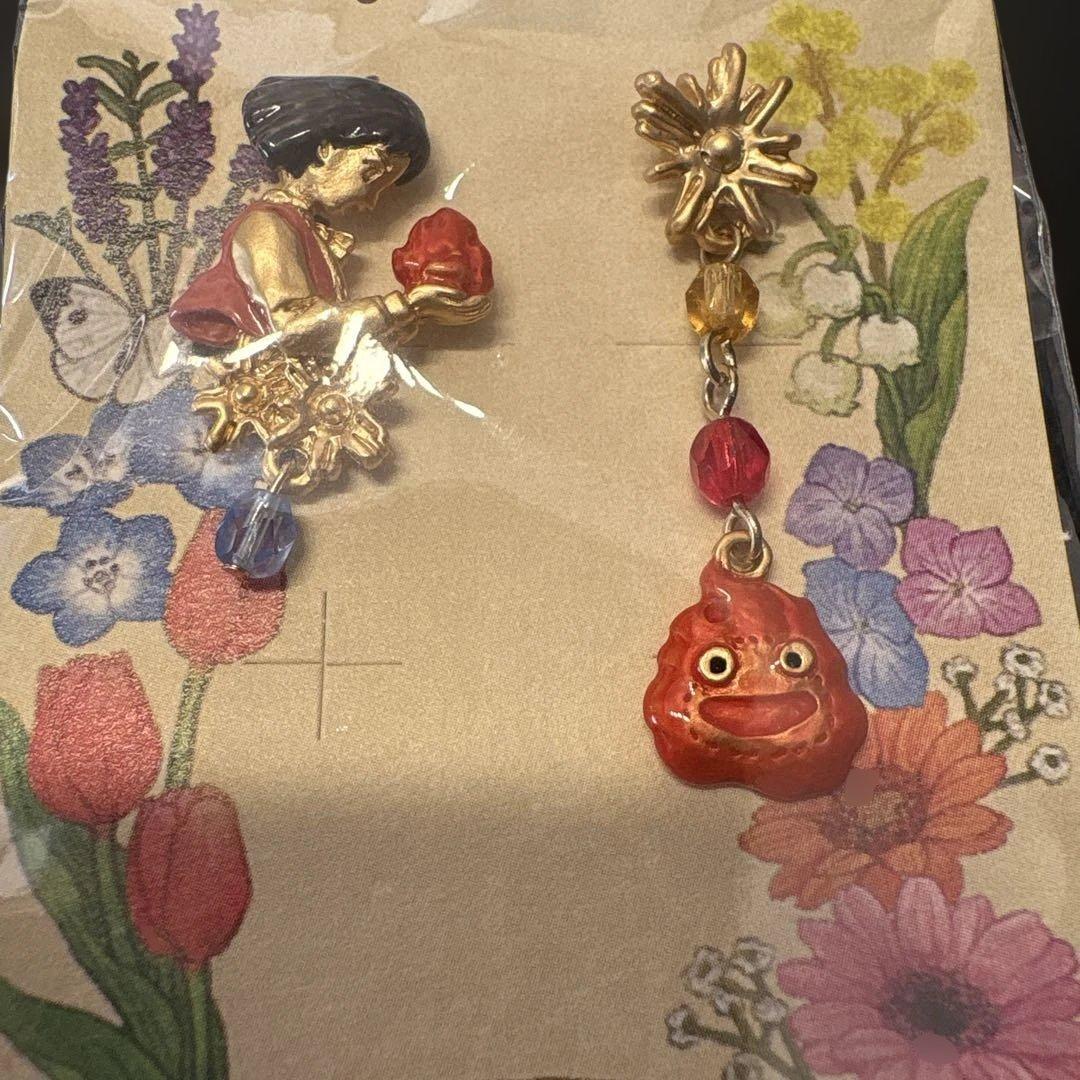 スタジオジブリ ハウルの動く城　カルシファー　ピアス限定商品