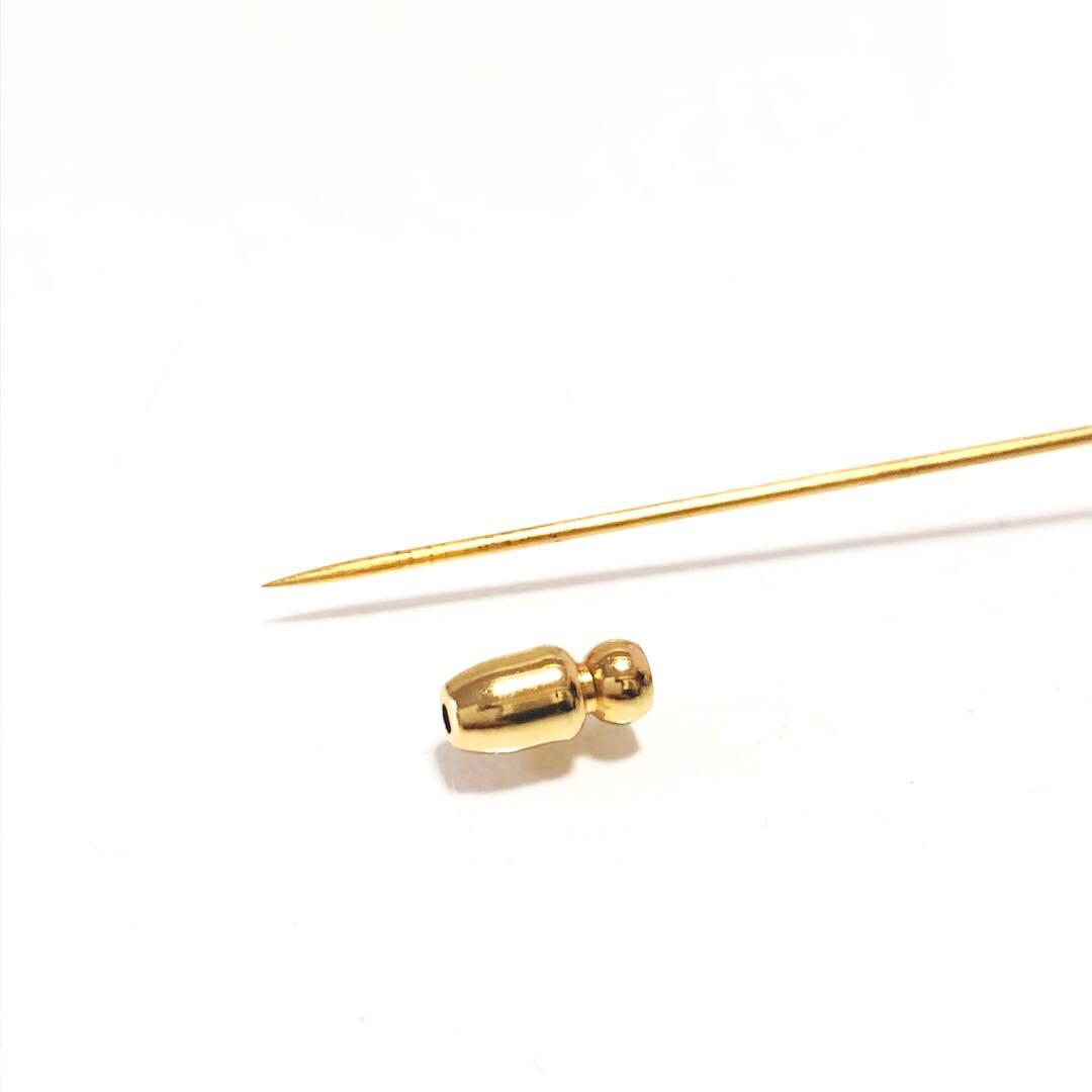 HERMES セリエ シェル ピン ブローチ ゴールド A254020