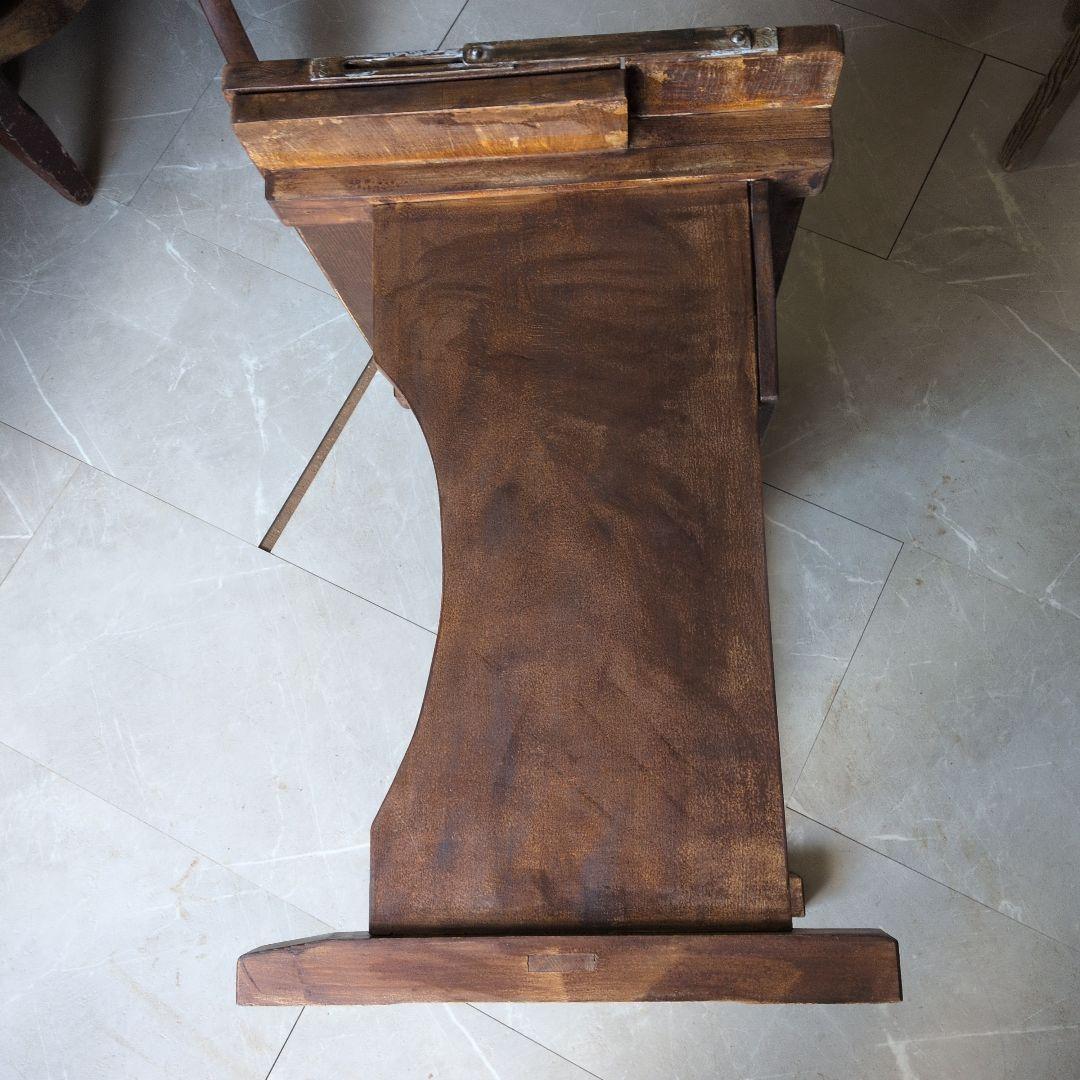 アンティーク古道具　戦前音楽譜面台テーブル　机