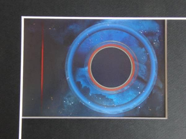 田中稔之、遠雷、希少画集画、新品額装付、状態良好