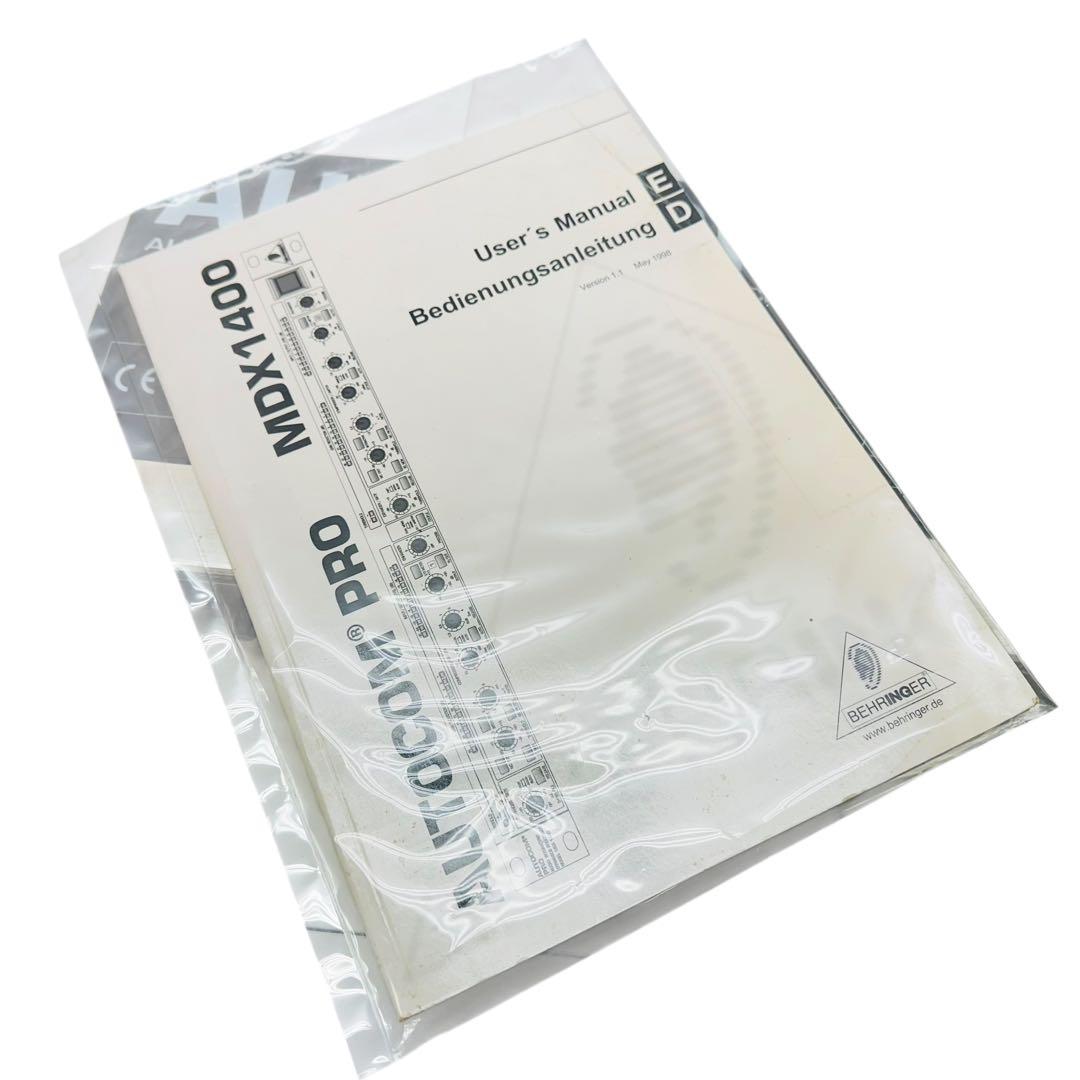 Behringer ベリンガー オーディオコンプレッサー　MDX 1400