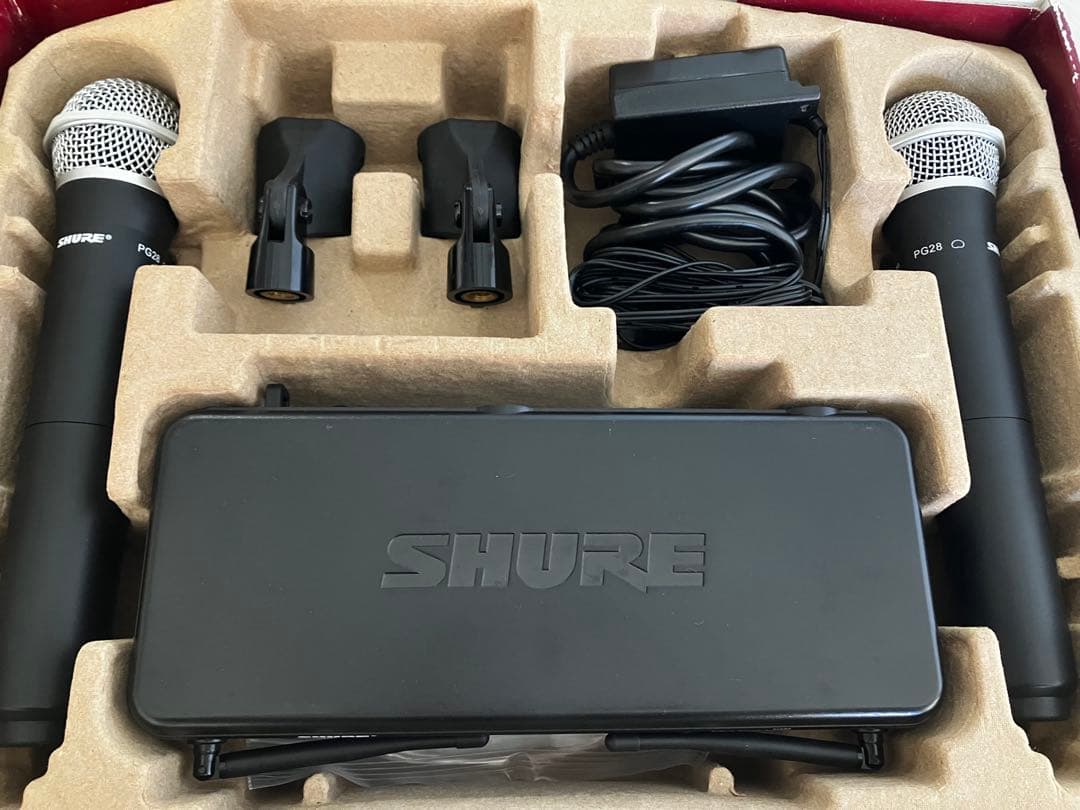 【ワイヤレスマイク2本】SHURE ( シュア )SVX288/PG28