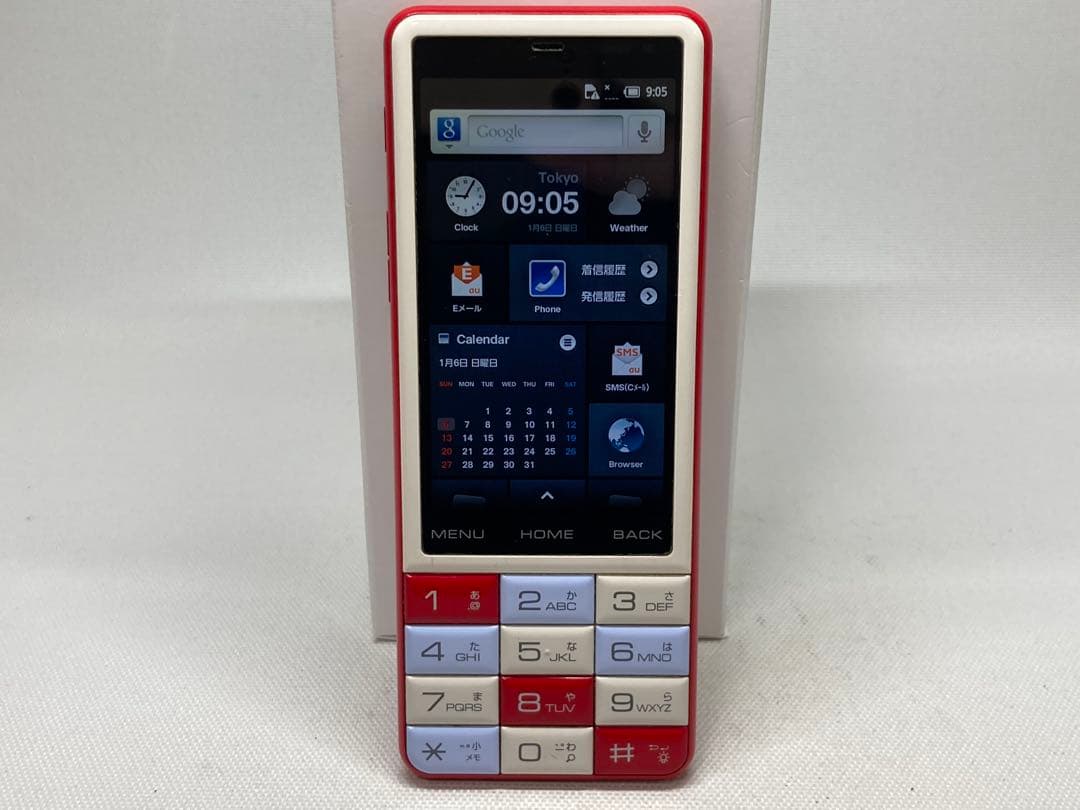 美品　au　SHX12　INFOBAR　NISHIKIGOI　k01e287dd