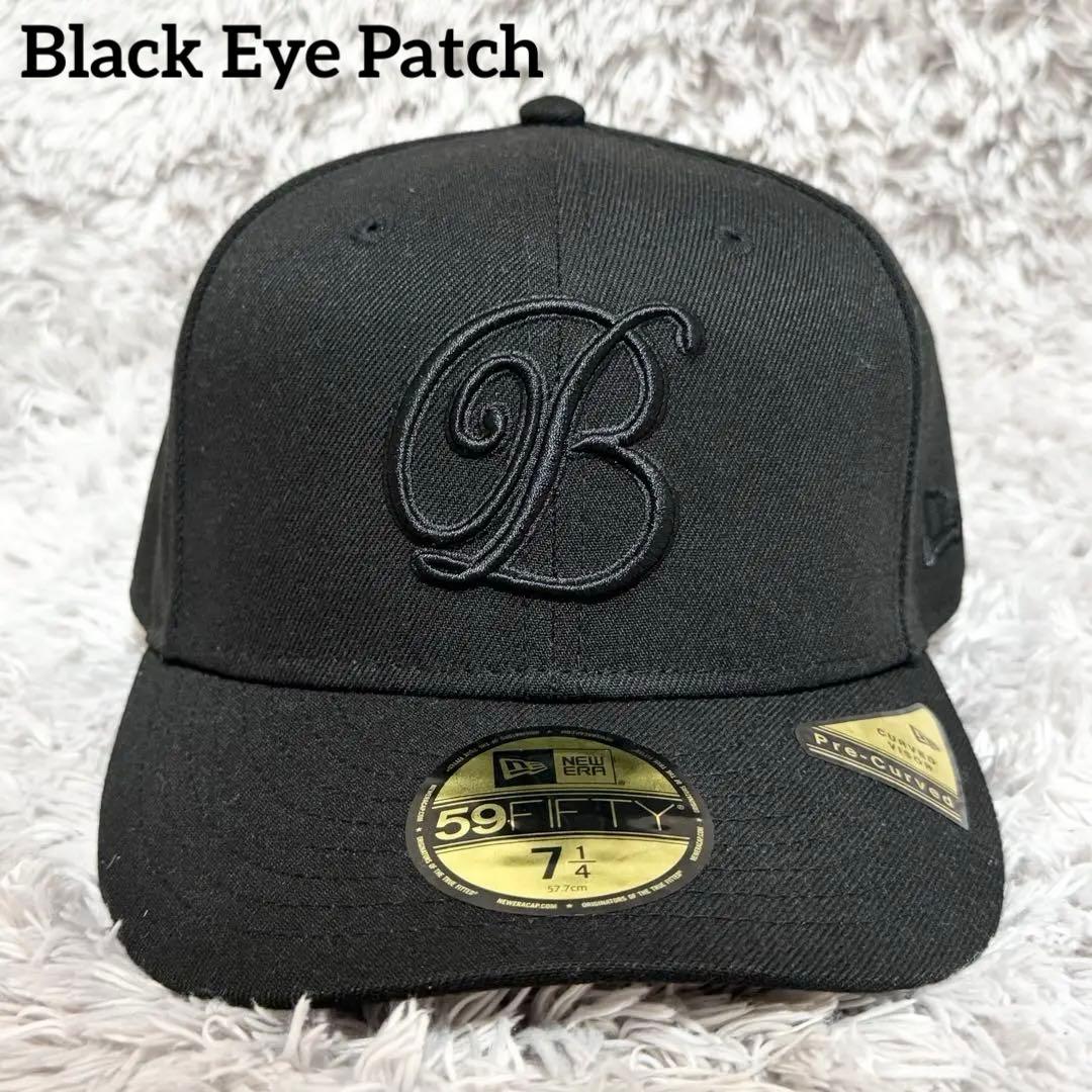 未使用★ブラックアイパッチ NEW ERA CAP ニューエラ 71/4