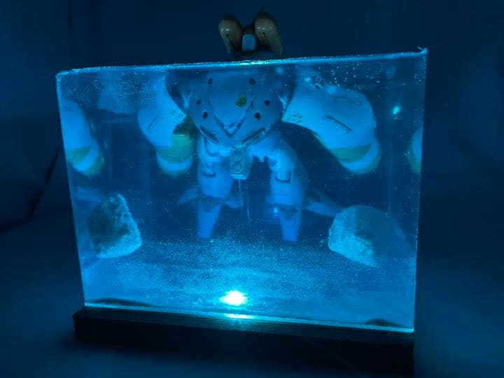 ハイゴッグ　水中航行ジオラマ　受注製作