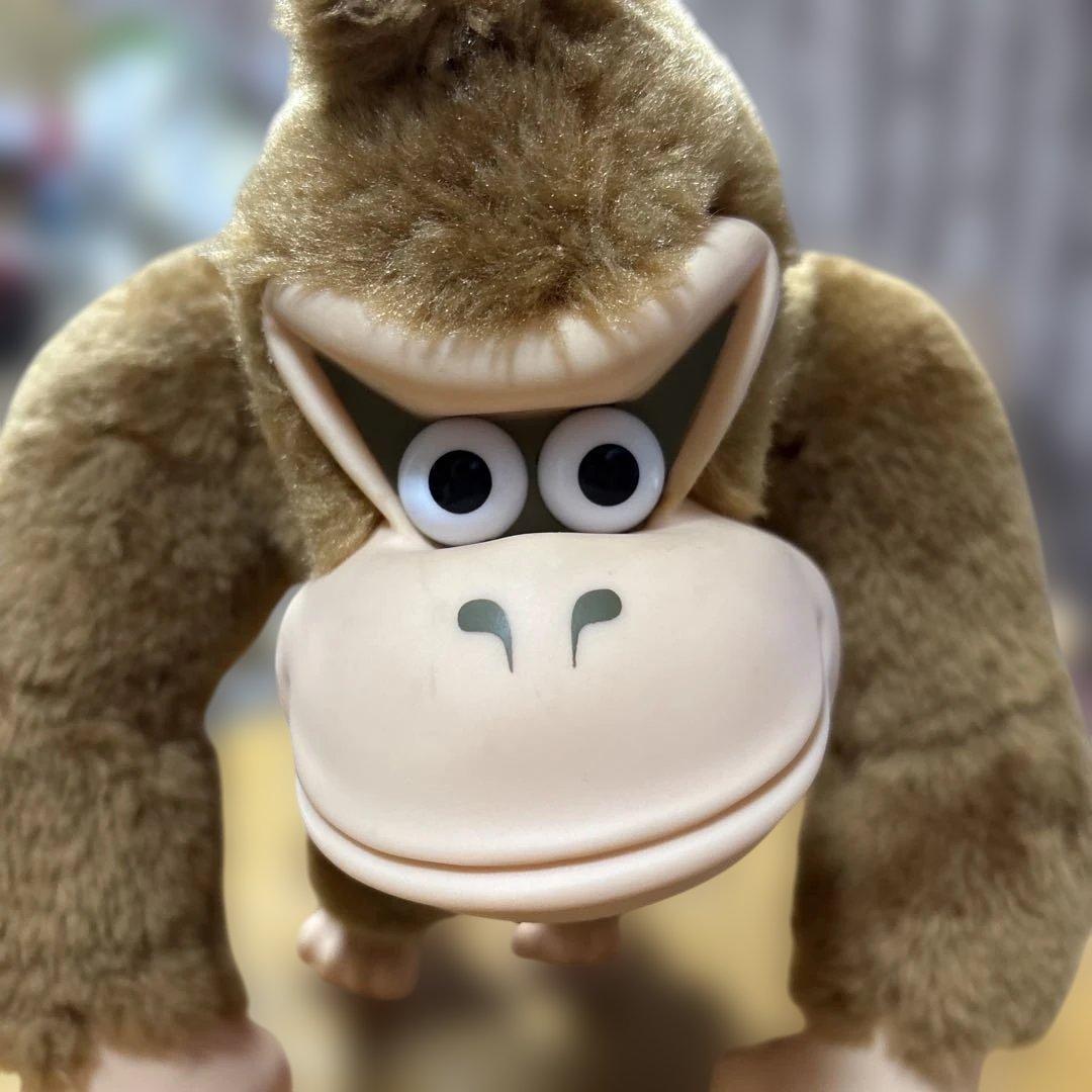 希少品 1994年 アクションポーズ 特大ドンキーコング ソフビ レトロ