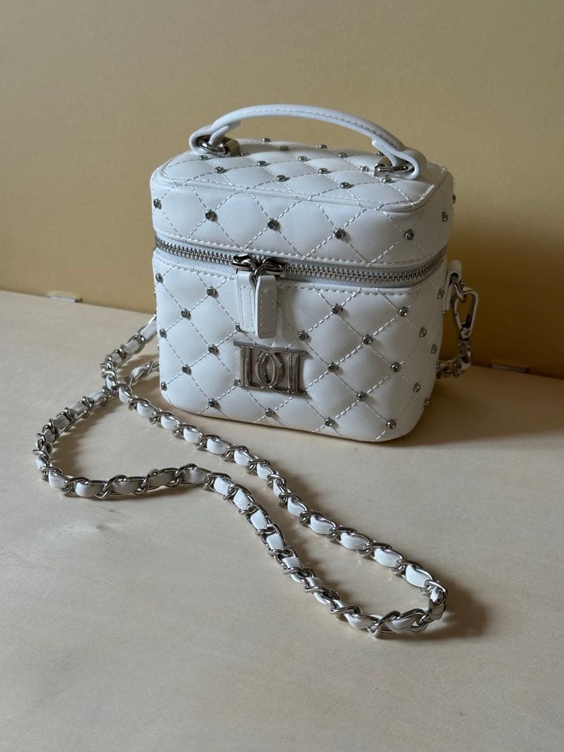 Darichi/キルティングビジュースクエアミニバッグ