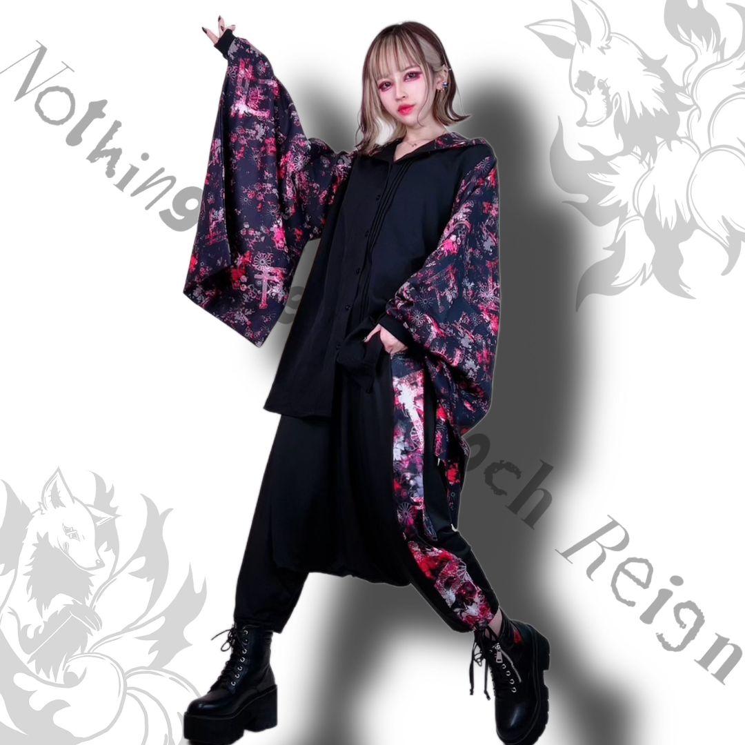 新品未使用　NieR Closing　和柄九尾鳥居セットアップ