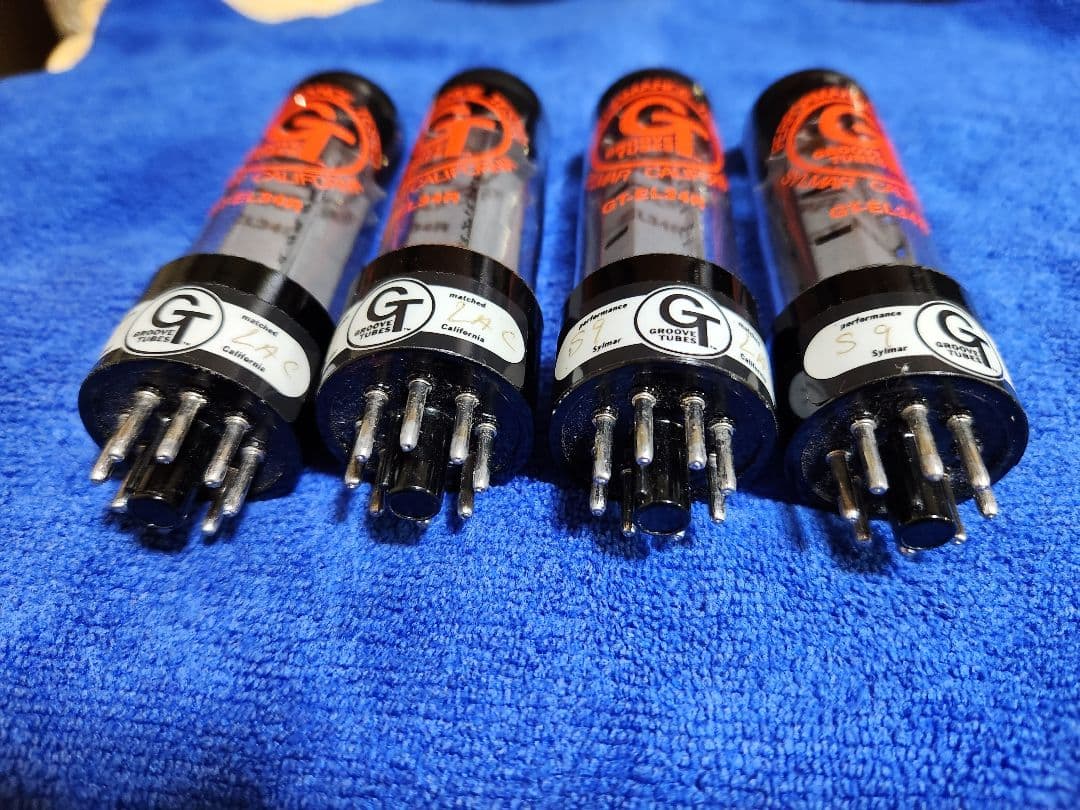 新品 未使用 Groove Tubes GT-EL34R 4本組 パワー管