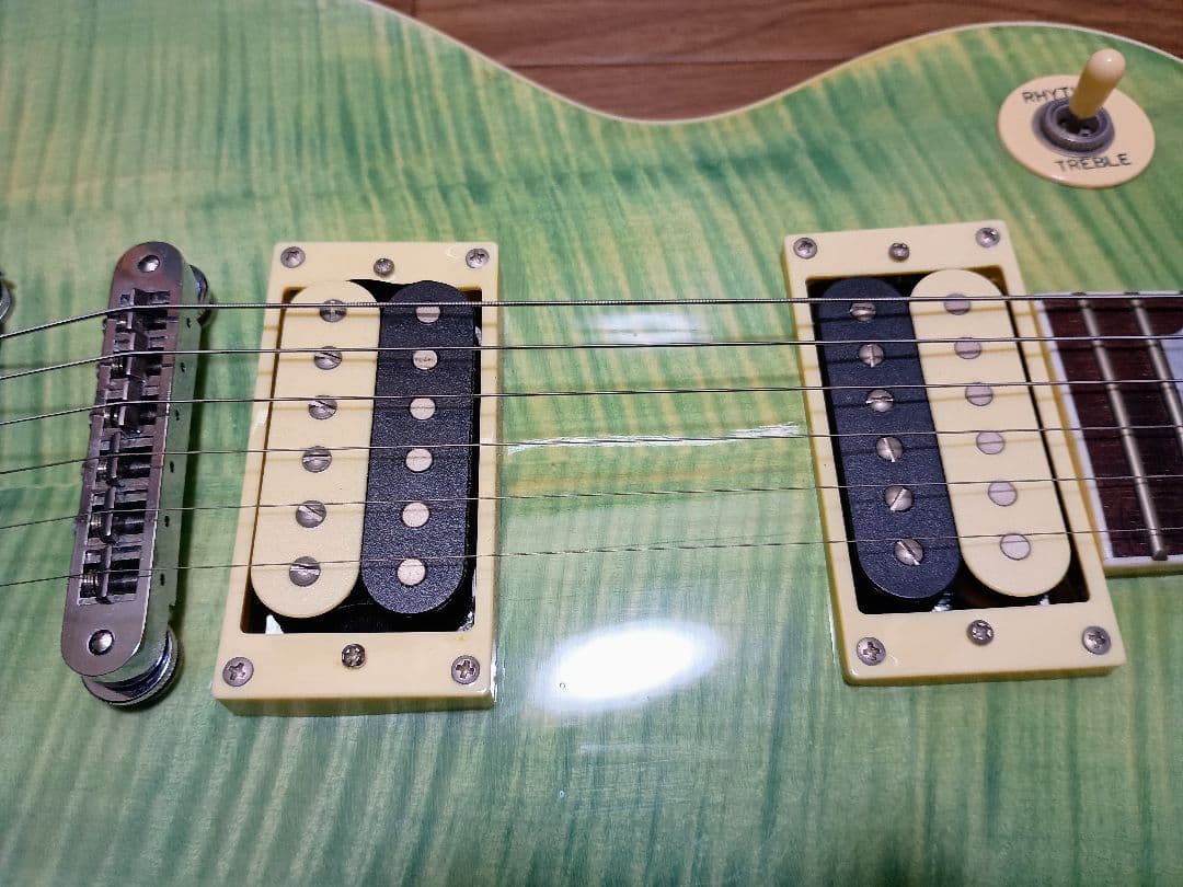 (訳あり) レスポールタイプ エレキギター グリーン