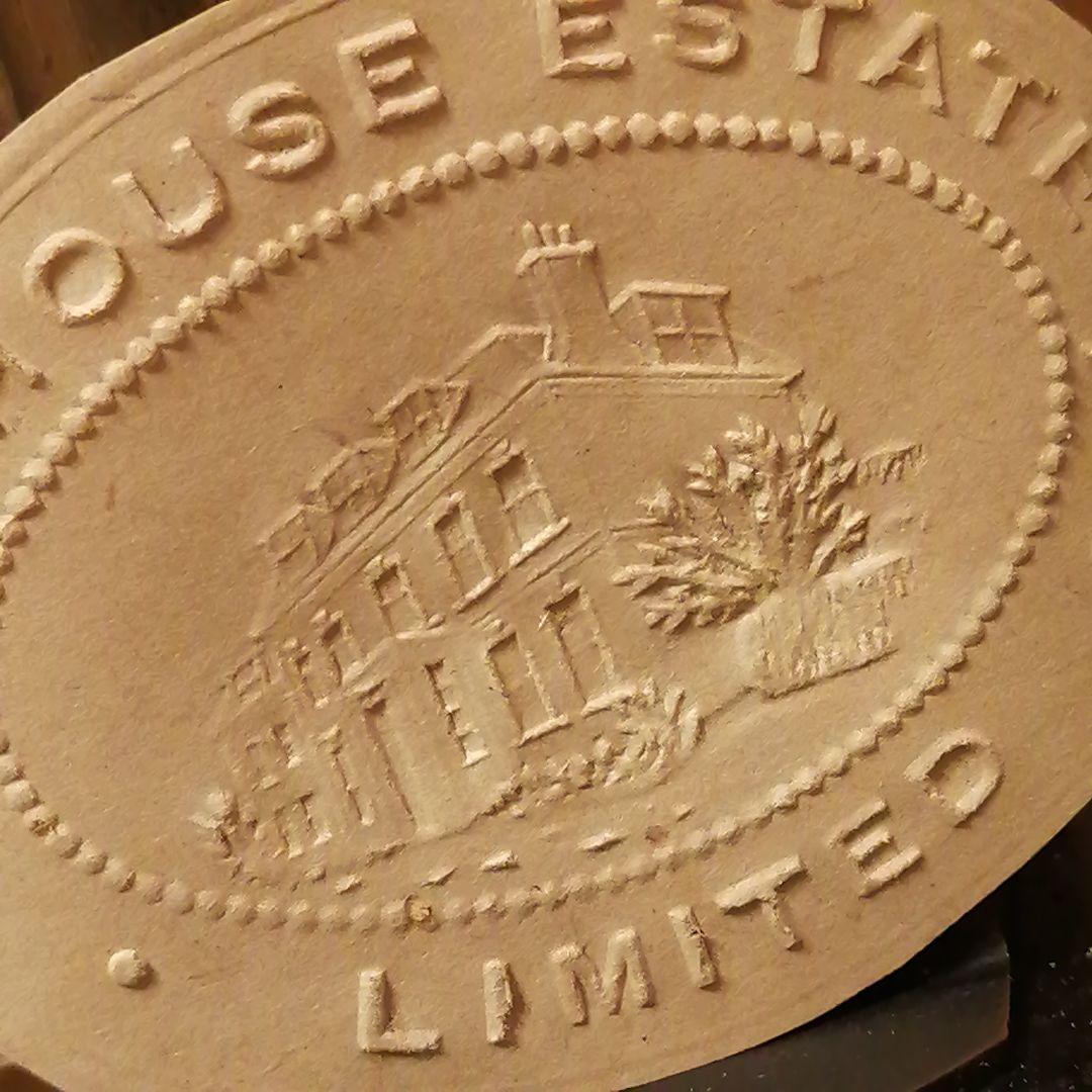 「再値下げ致しました」英国製アンティーク エンボッサー☆スタンプ☆カード☆はんこ