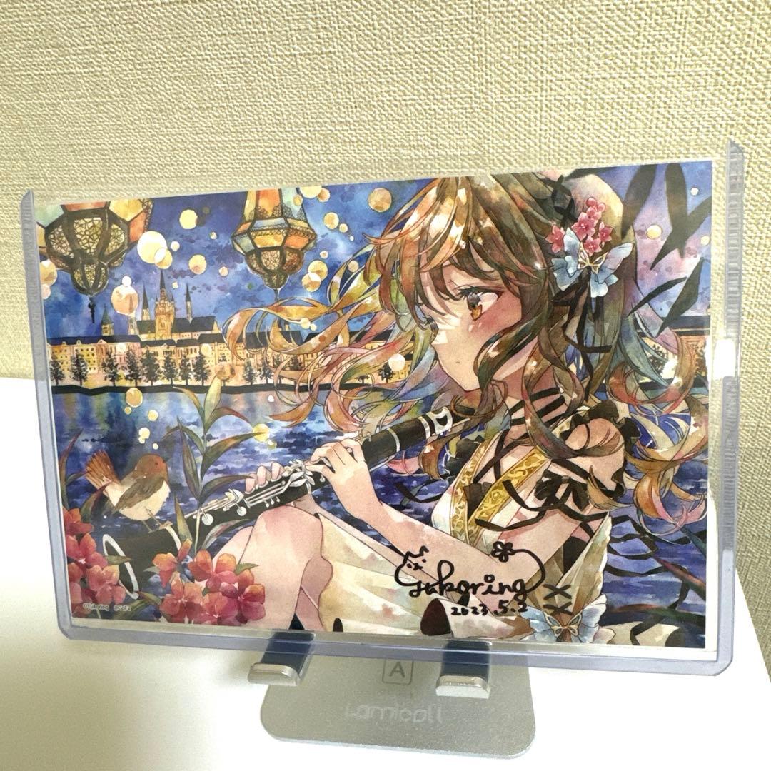 優子鈴　直筆サイン入り　ポストカード