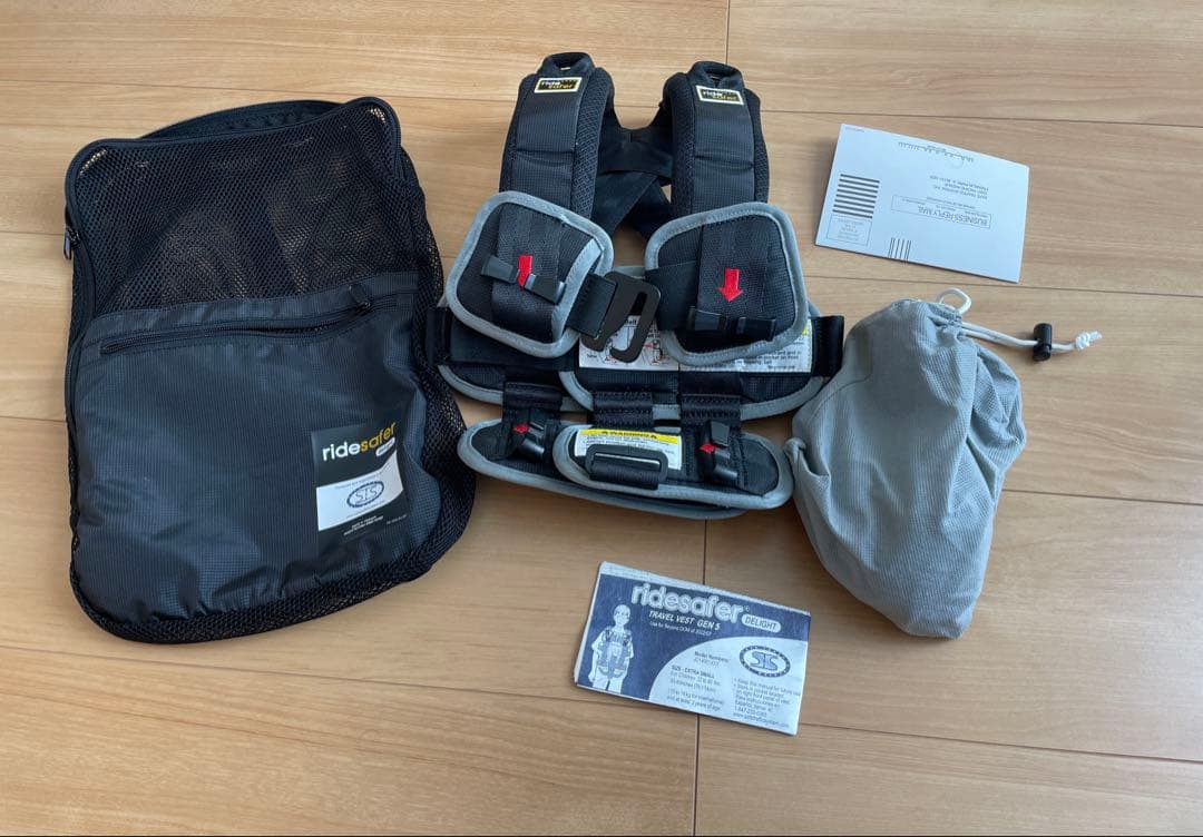 ridesafer トラベルベスト XS アメリカ購入　ジュニアシート
