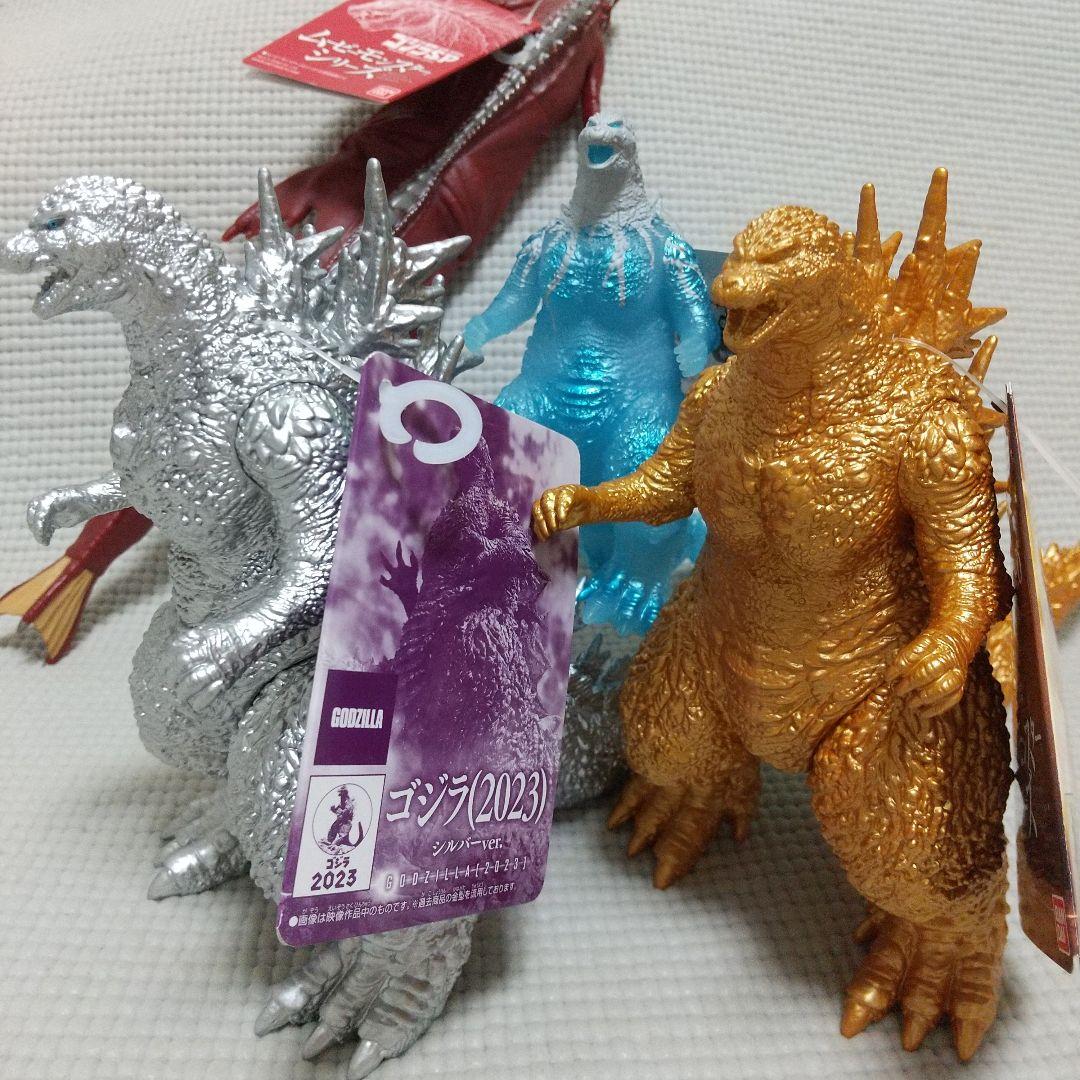 ゴジラ10体〈ゴールド/シルバー/新旧対決/ピンク/巨大異形/富士山〉ソフビ