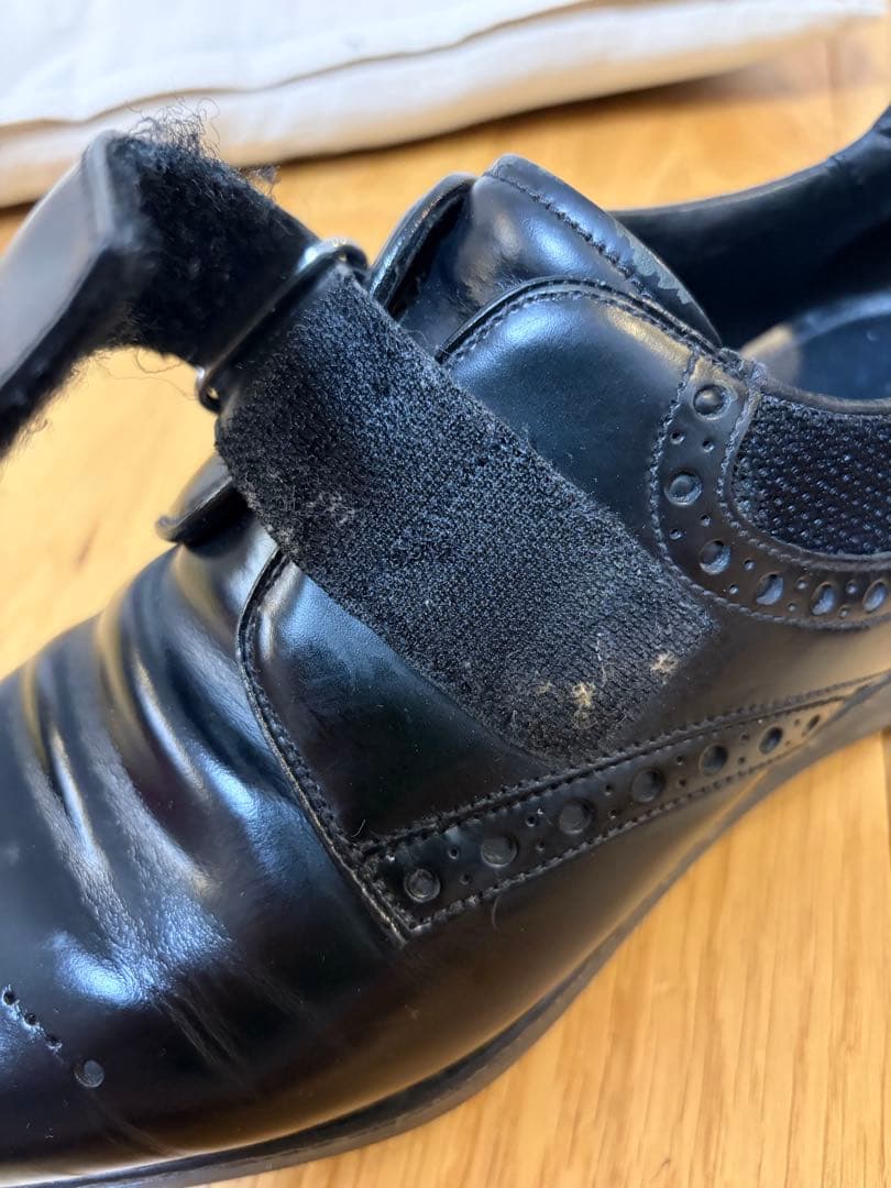 PRADA ブラック モンクストラップシューズ