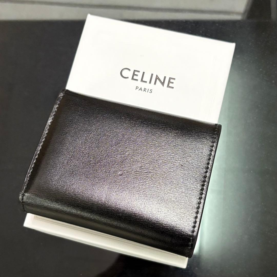 【美品】CELINE セリーヌ　スモール フラップウォレット トリオンフ