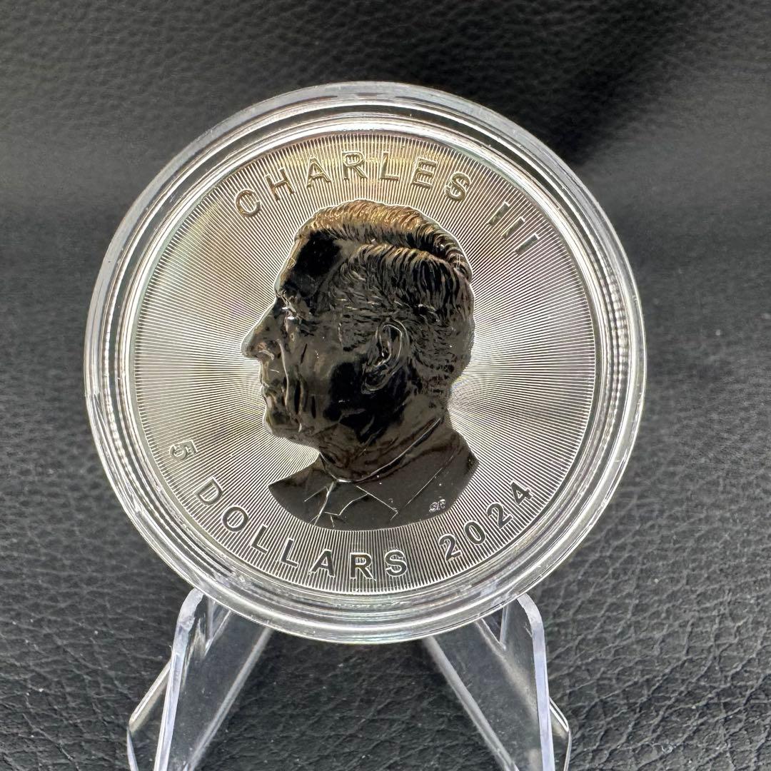 100枚限定！ メイプルリーフ 銀貨 カラー 肉食最強 ティラノサウルス 恐竜