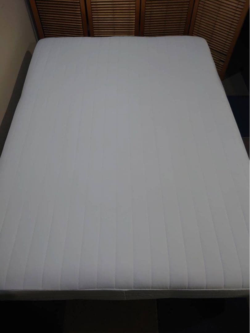 東京都23区送料込 ◆MUJI脚付きダブルマットレス洗えるカバ(TPH4803)