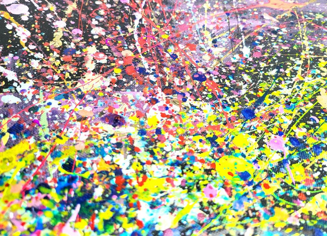 私たちの存在X-Ⅱ / 抽象画 77×56㎝ B2 額縁セット 原画1点 モダン