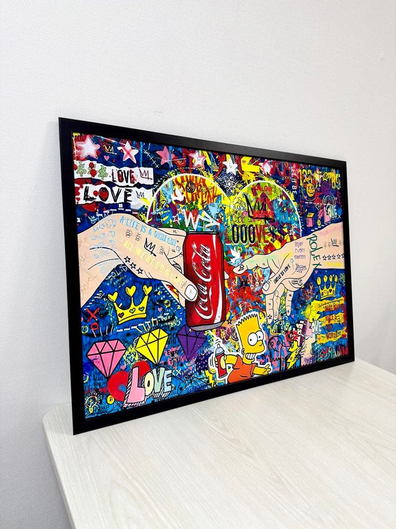 No.236フレーム付きキャンバスアート　ブランドアートポスター　インテリア絵画