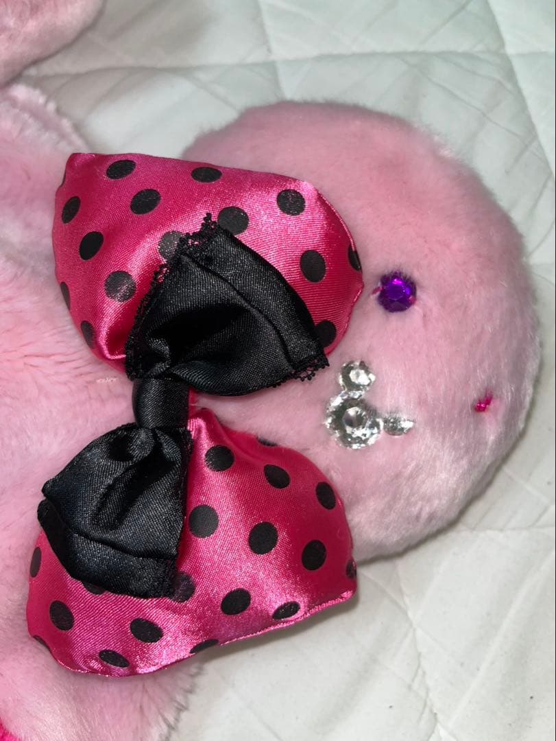 ディズニー 被り物 ミニー ピンク ムラサキ ファンキャップ