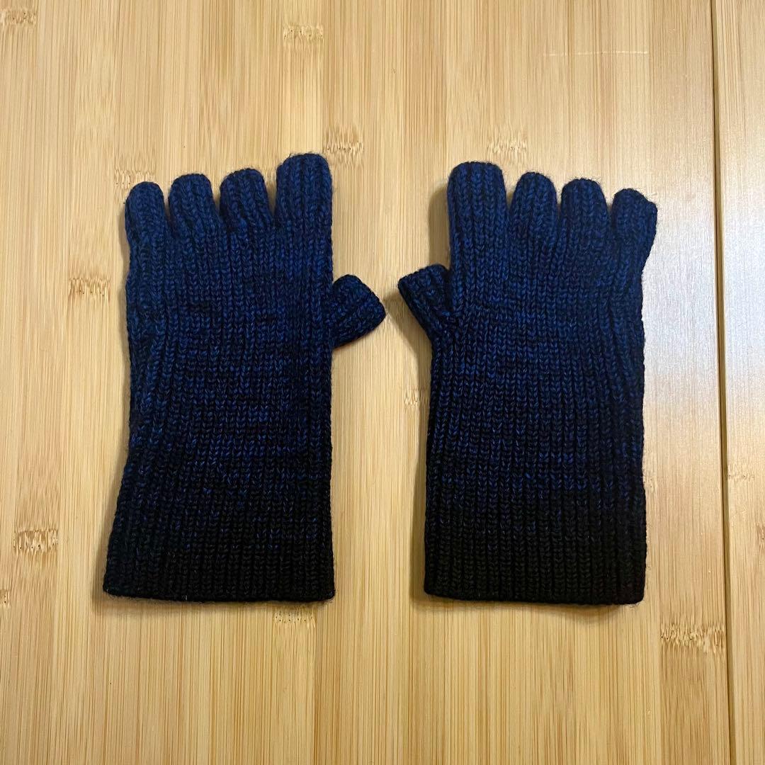 【 UNDERCOVER 】ハーフフィンガー グラデーションニット 手袋