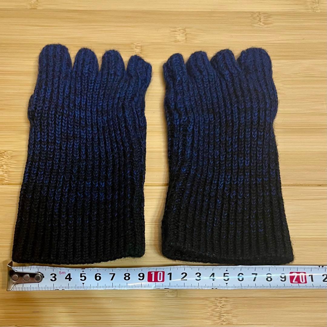 【 UNDERCOVER 】ハーフフィンガー グラデーションニット 手袋