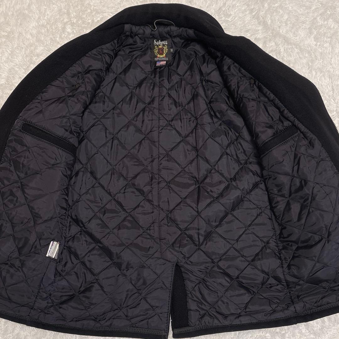 Schott ショット USA製 ウール ライダースコート シングル ブラック