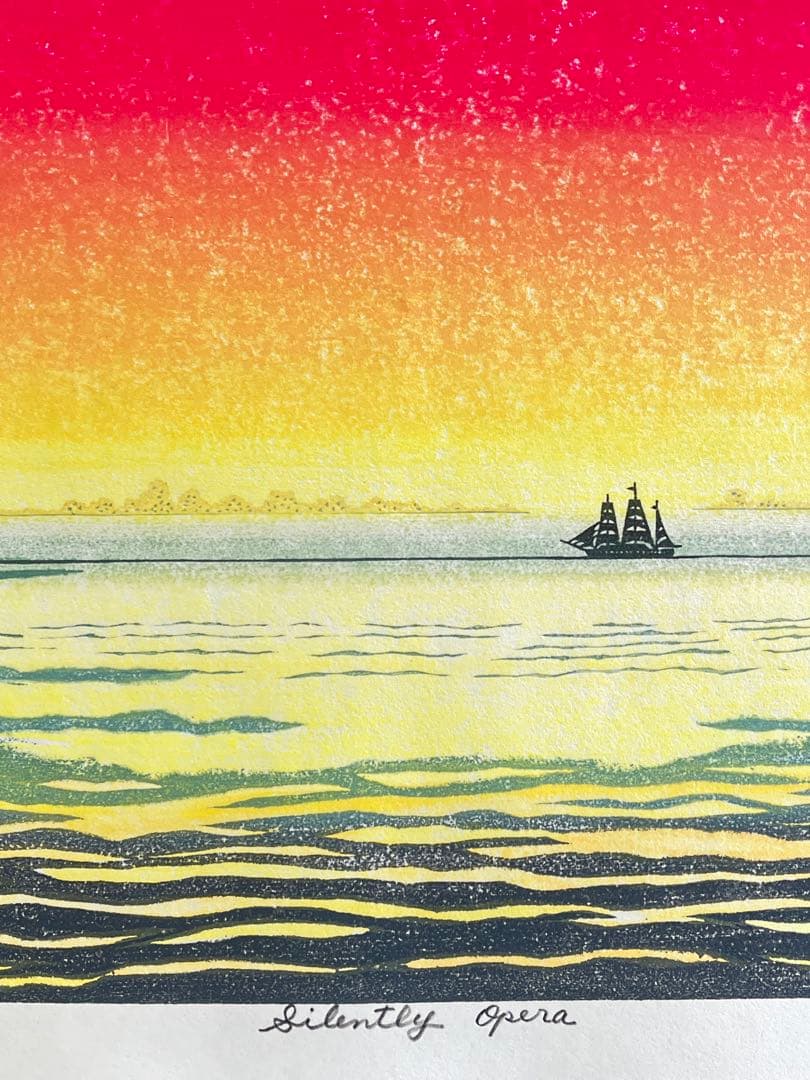 木版画 『Silently Opera』