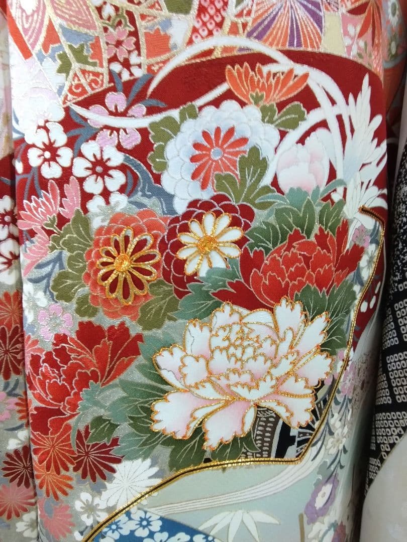 振袖フルセット、正絹振袖、半襟重衿、帯揚帯締め、帯襦袢、ガード加工落款≦