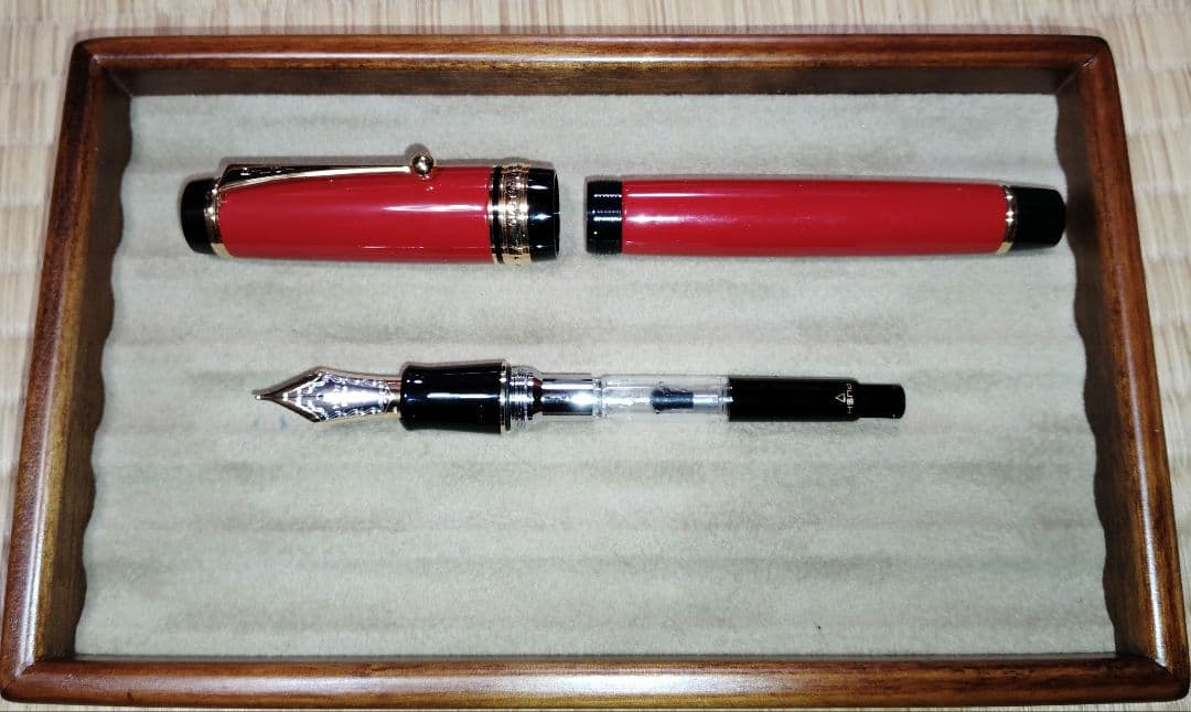 パイロット万年筆 カスタムURUSHI 朱 太字(B)