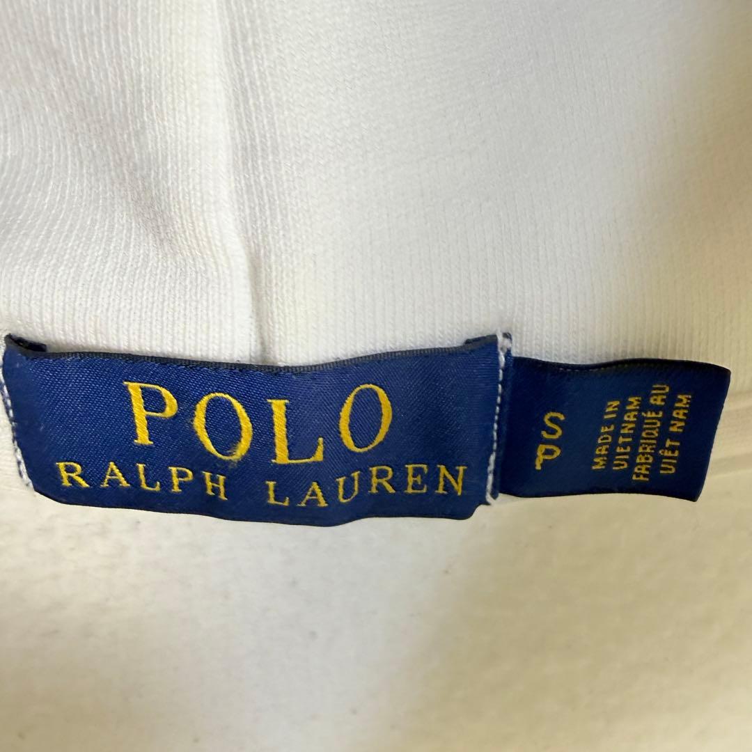 【美品】 POLO RALPH LAUREN ビッグポニー パーカー ホワイト