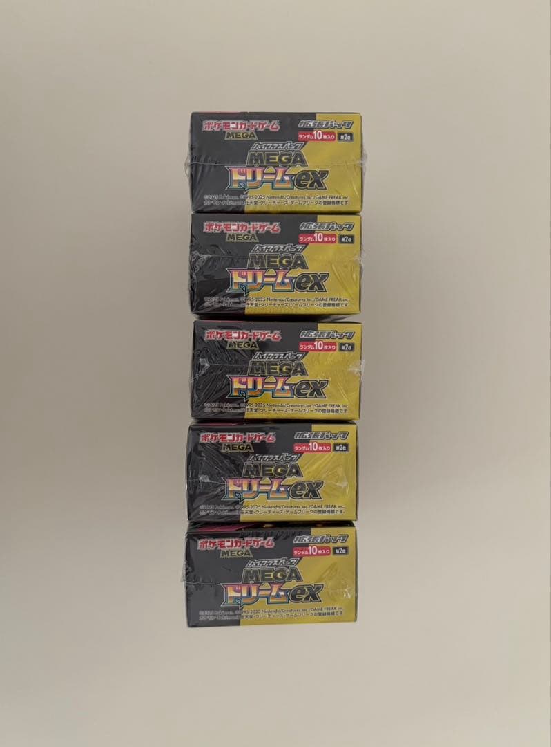 ポケモンカードMEGAドリームex5BOXシュリンク付き